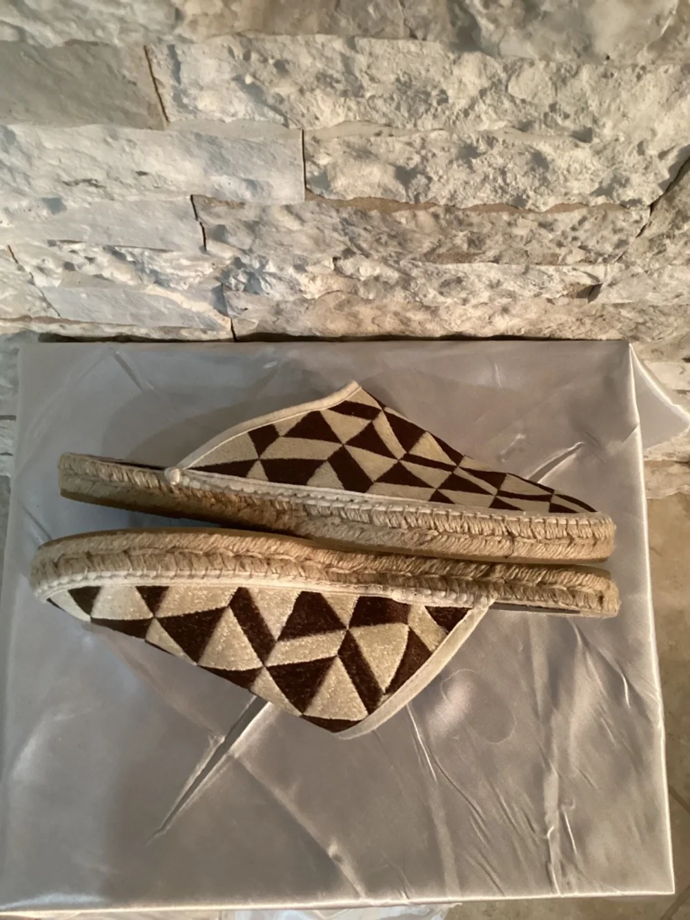 Todd Snyder x Guanabana Geometric Woven Mule Espadrilles Men’s Size 12 EU 45